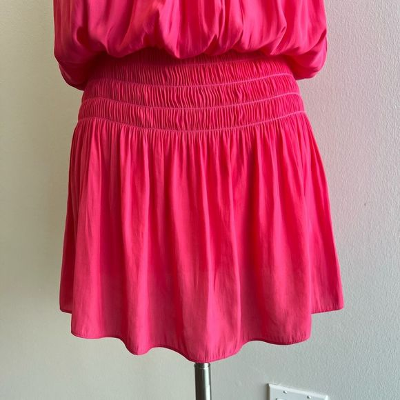 Ramy Brook Paris Sleeveless Mini Dress in Riviera Pink Women’s Small - Picture 4 of 11